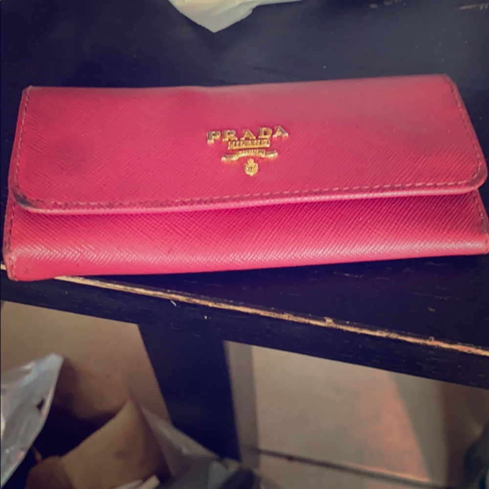 Prada key pouch